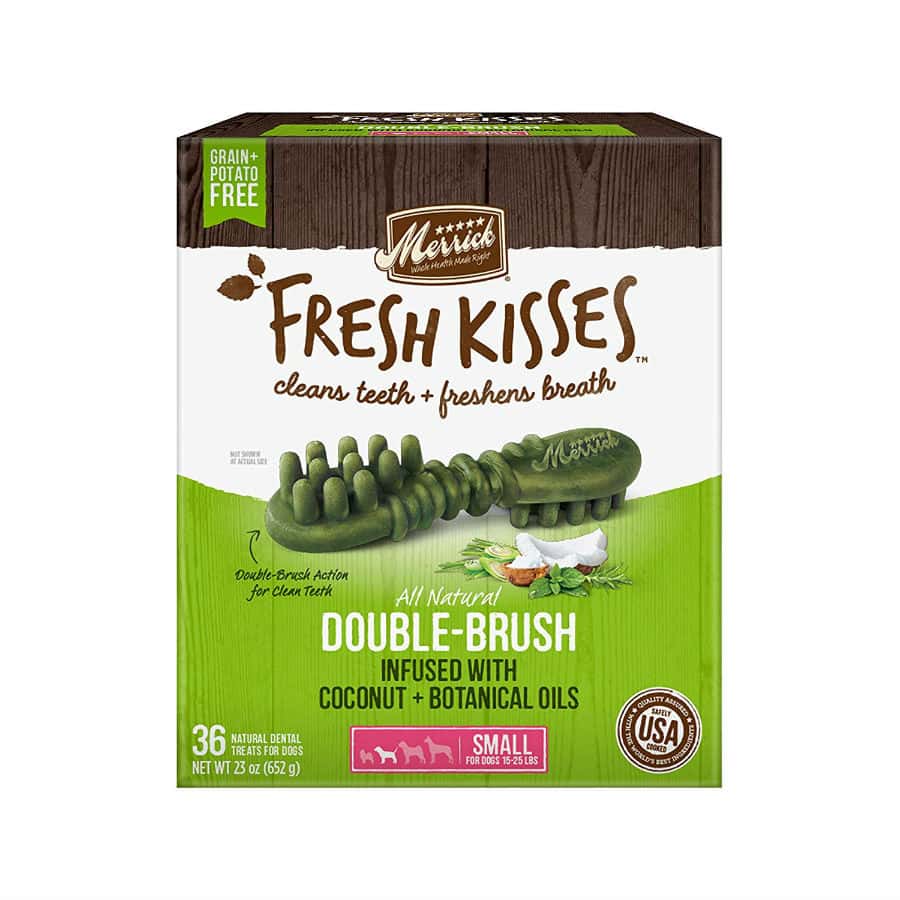 Merrick Fresh Kisses Coconut Oil Dental Dog Treats