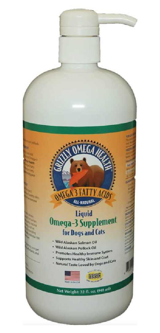 Grizzly Omega Health Wild Alaskan Salmon Oil for Dog