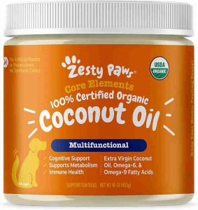 zesty paws organic coconut oil for dogs