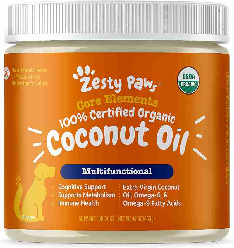 zesty paws organic coconut oil for dogs