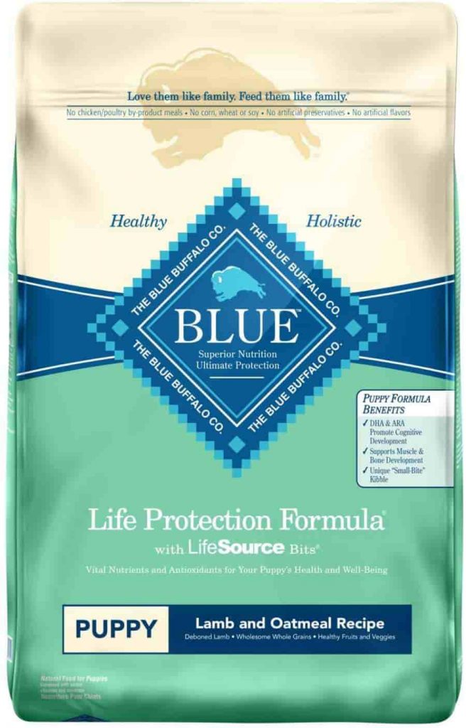 Blue Buffalo Life Protection dog food for puppy with Grains