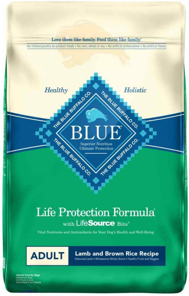 Blue Buffalo Lamb and Brown rice dog food