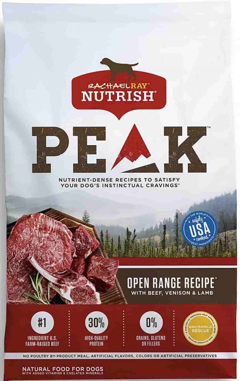Rachael Ray Nutrish Peak beef venision High Calorie dog food