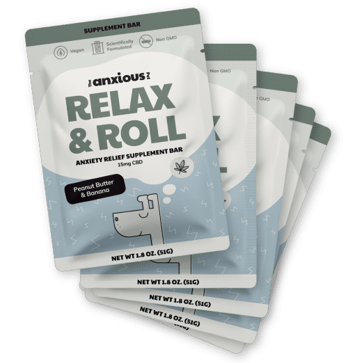 Peanut Butter Banana Relax & Roll - CBD Dog Treats For Anxiety Relief