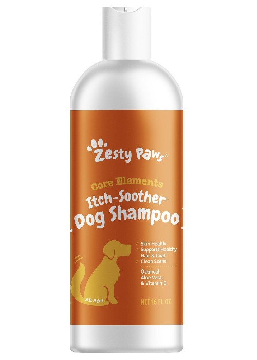 Zesty Paws Oatmeal Anti-Itch Dog Shampoo with Aloe Vera & Vitamin E
