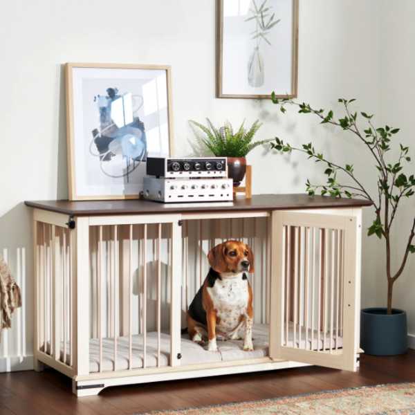 Frisco Broadway Furniture wooden dog crates for large dogs