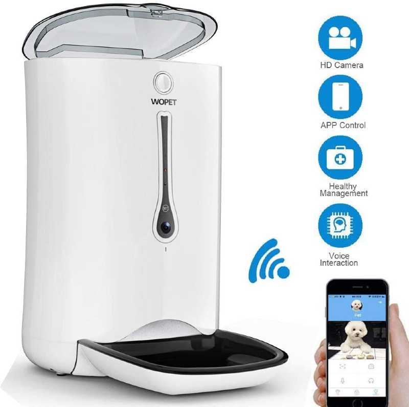 WOPET-Automatic-Dog-Feeder-Voice-Video