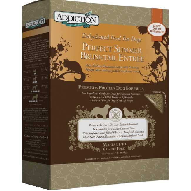 Addiction Raw Dehydrated Dog Food Grain-Free Perfect Summer Brushtail