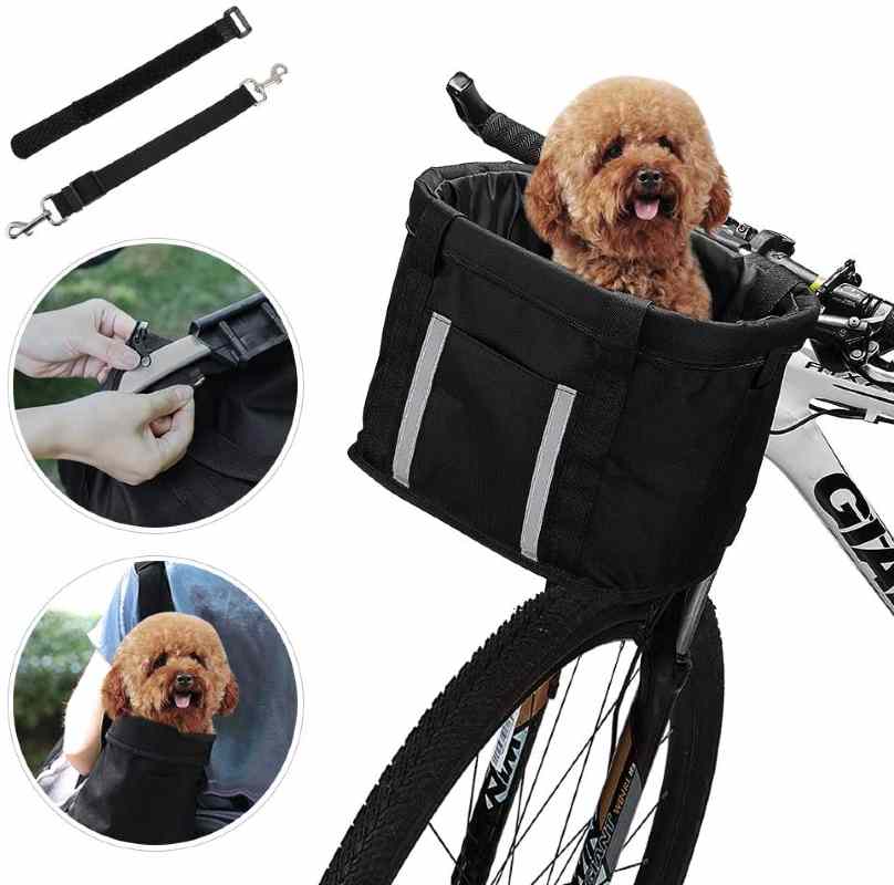 Anzome Dog Bike Basket Carrier