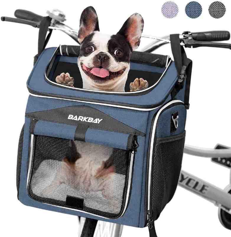 10. BARKBAY Dog Bike Basket Carrier