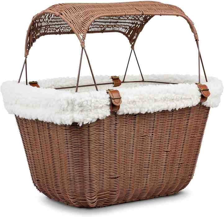 PetSafe Happy Ride Wicker Bicycle Basket for Dogs