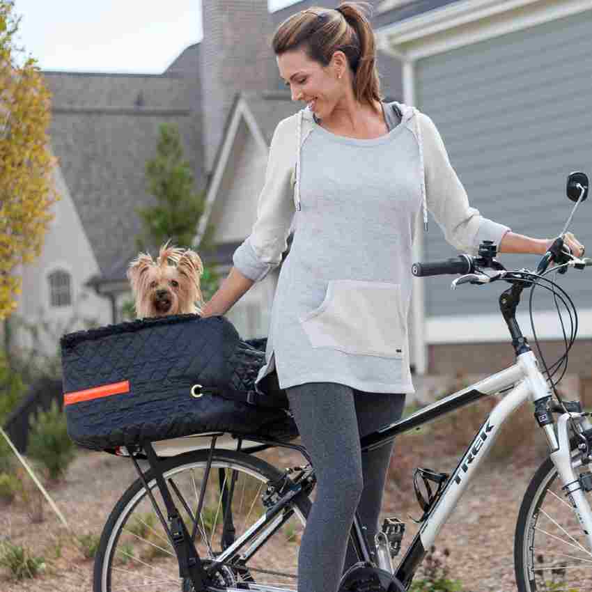 Bicycle dog carrier rear bike basket
