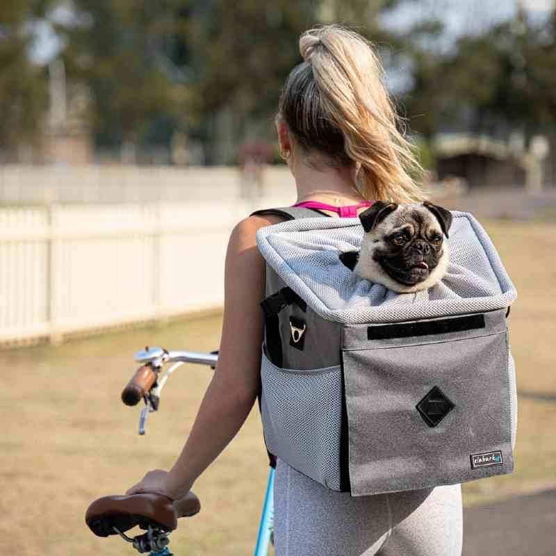 elabark dog carrier for bike and backpack