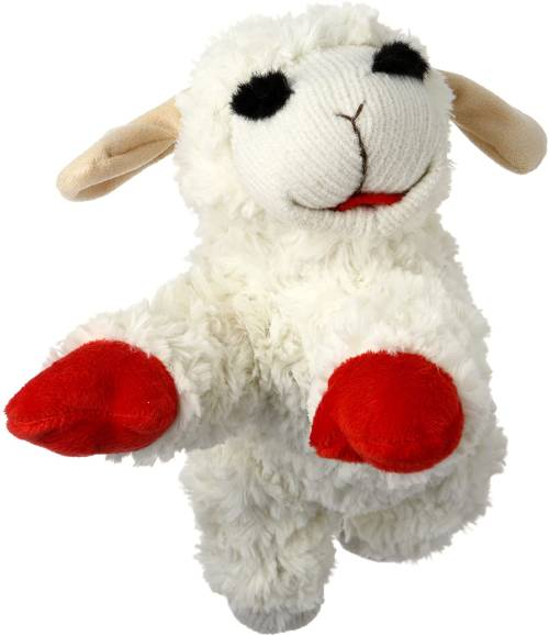 Multipet Plush Lamb Chop Dog Toy
