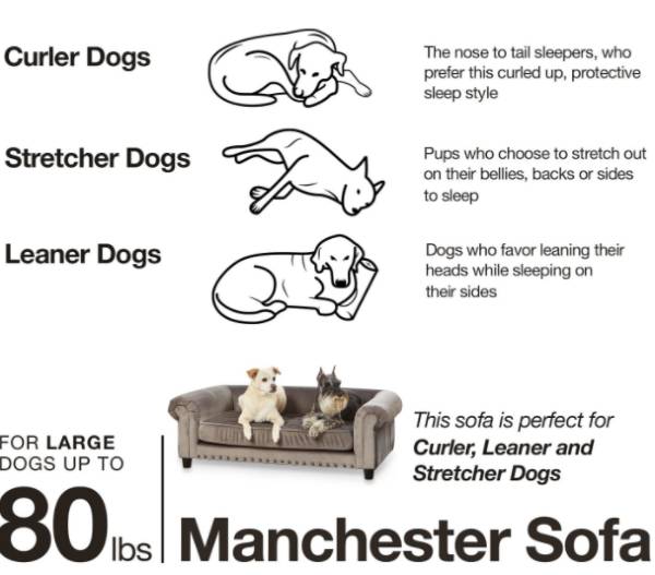 Enchanted Manchester Dog Sofa
