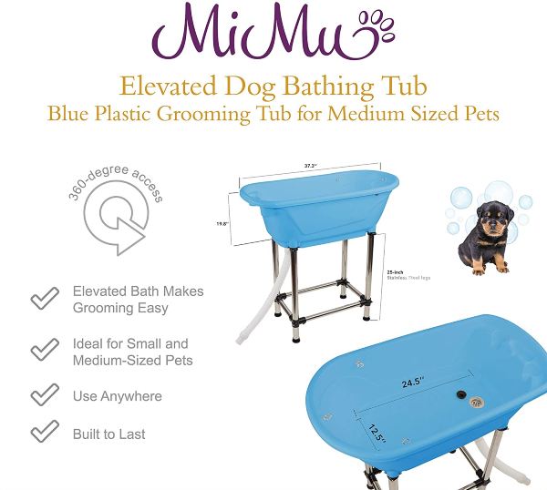 Mimu dog bath tub