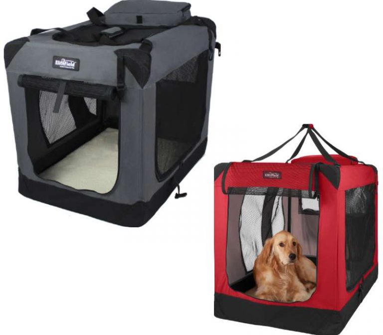 EliteField Portable & Foldable Soft Indoor Dog House For Large Dog & Small Dog
