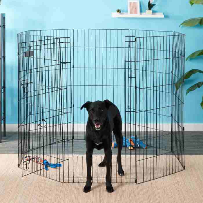 Petmate 8-Panel Wire Dog Exercise Pen with Door