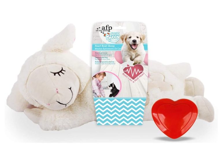 All For Paws Heartbeat Sheep Stuffed Dog Toys