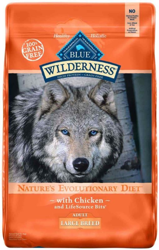 Blue Wilderness Large Breed dog food without grains