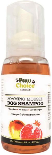 Paw Choice dry dog shampoo