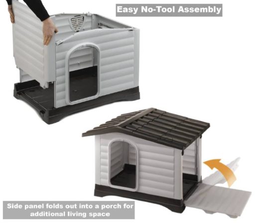 MidWest Large Dog House For Indoor and Outdoor