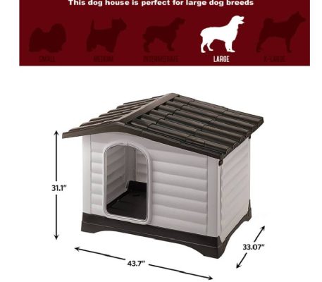 MidWest Plastic Indoor Dog House For Large Dog