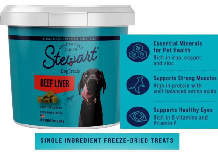 Stewart Beef Liver Freeze-Dried Dog Treats